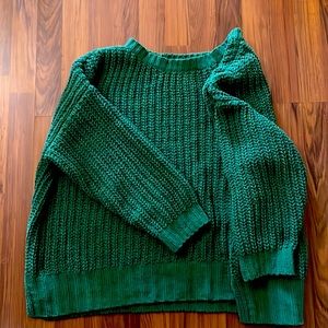 American Eagle Oversized Emerald Green Sweater M